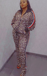 Ladda upp bild till gallerivisning, Striped Leopard Tracksuit
