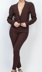 Load image into Gallery viewer, Strictly Business Cropped Pant Suit
